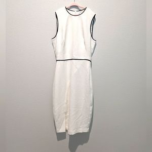 Black Halo Puma Pebbled Sheath Dress